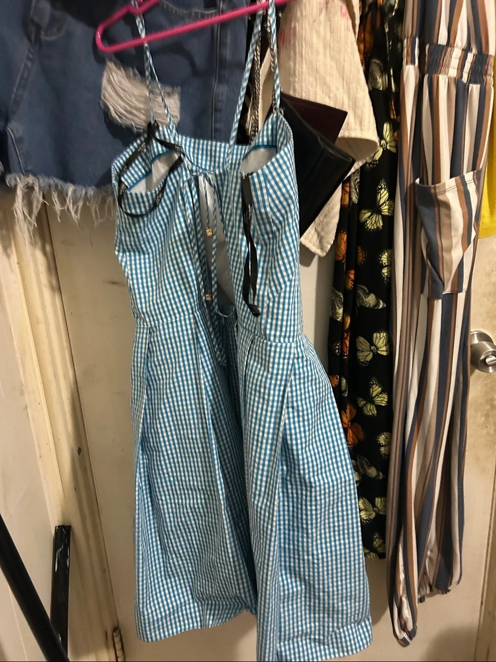 kate spade Blue and White Gingham Dress